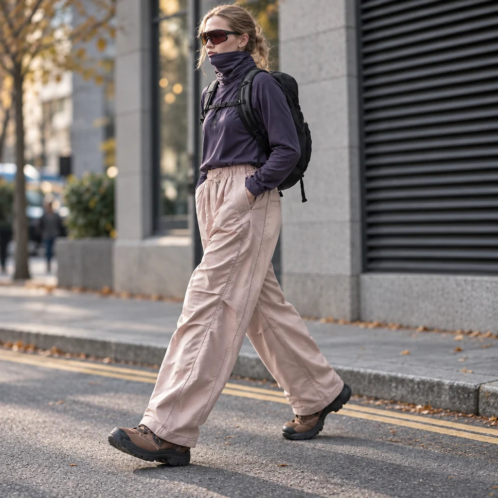 Creag - Unisex Water-Repellent & Quick-Dry Reflective Hiking Trousers - Dark Pink