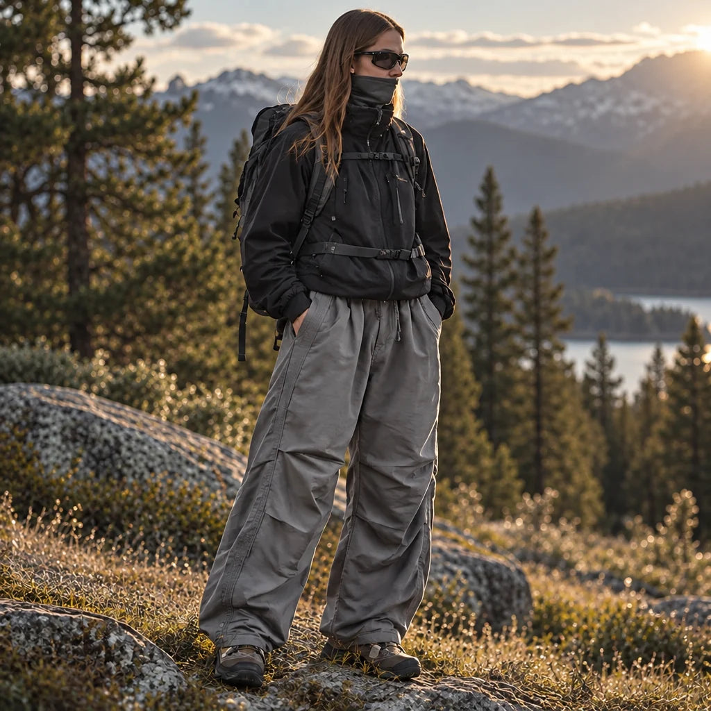 Creag - Unisex Water-Repellent & Quick-Dry Reflective Hiking Trousers - Grey
