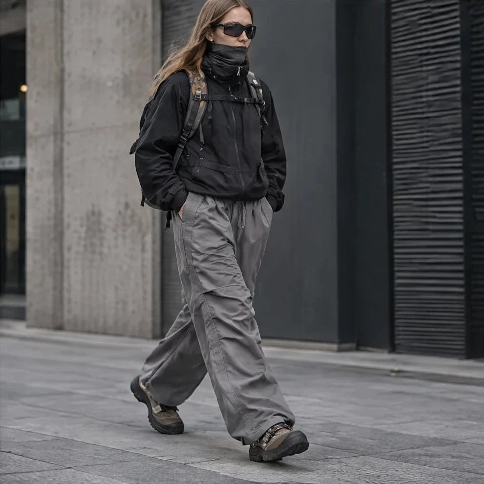 Creag - Unisex Water-Repellent & Quick-Dry Reflective Hiking Trousers - Grey
