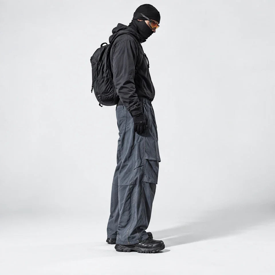 Creag - Unisex Water-Repellent & Quick-Dry Reflective Hiking Trousers - Haze Blue