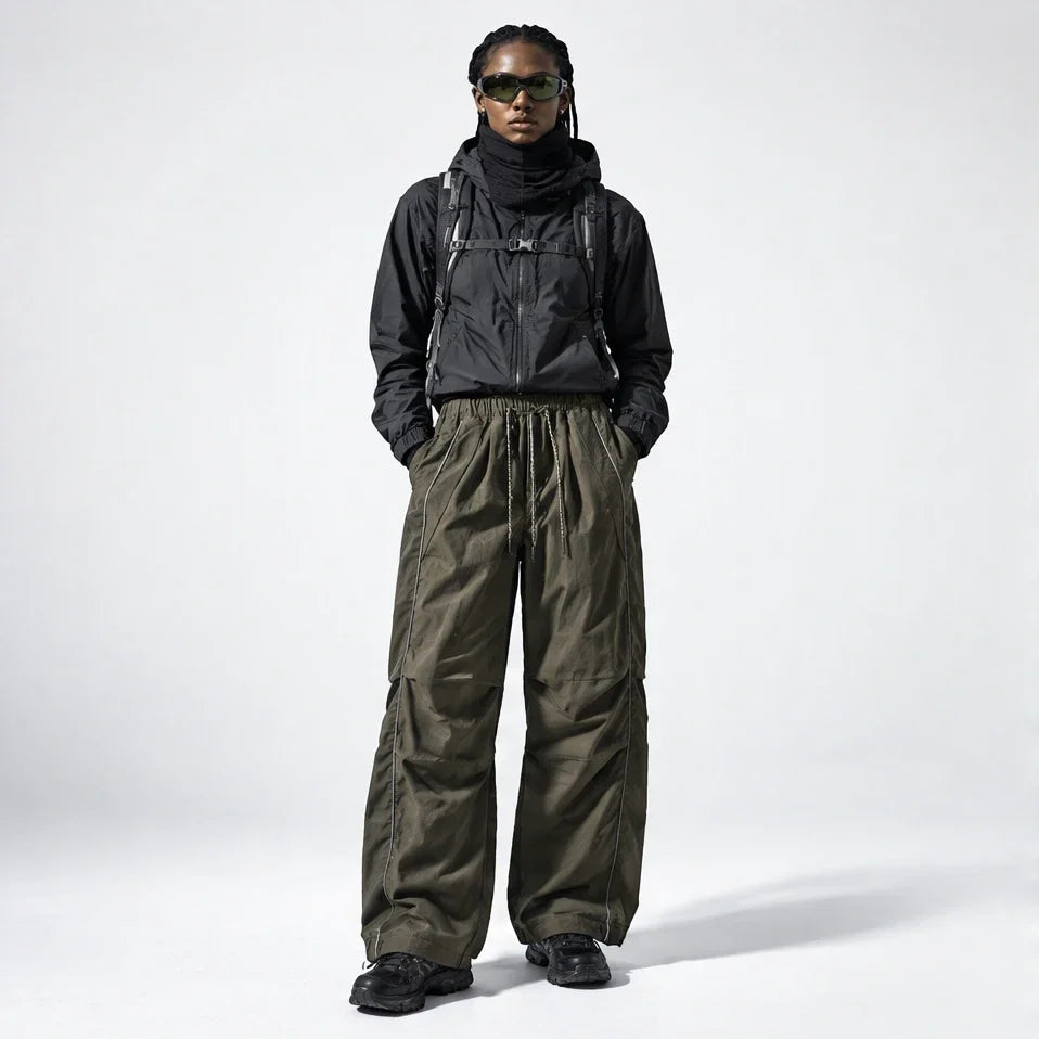 Creag - Unisex Water-Repellent & Quick-Dry Reflective Hiking Trousers - Military Green