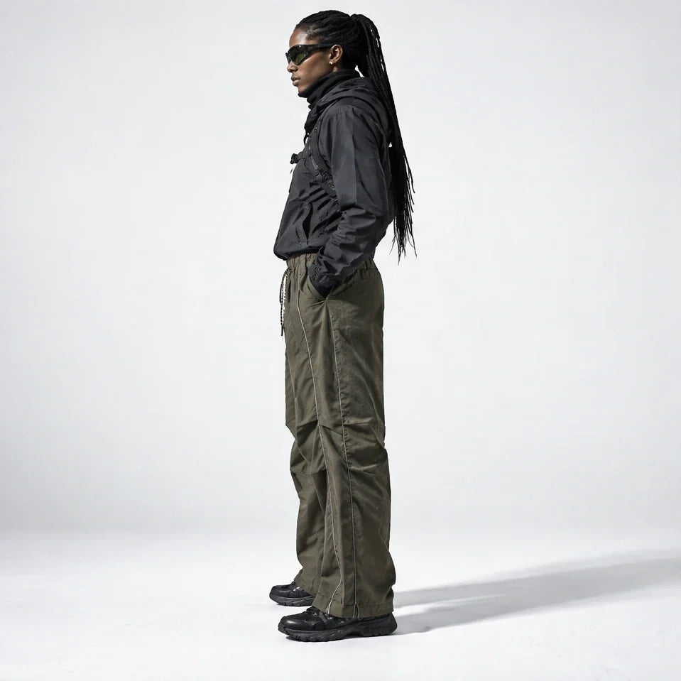 Creag - Unisex Water-Repellent & Quick-Dry Reflective Hiking Trousers - Military Green