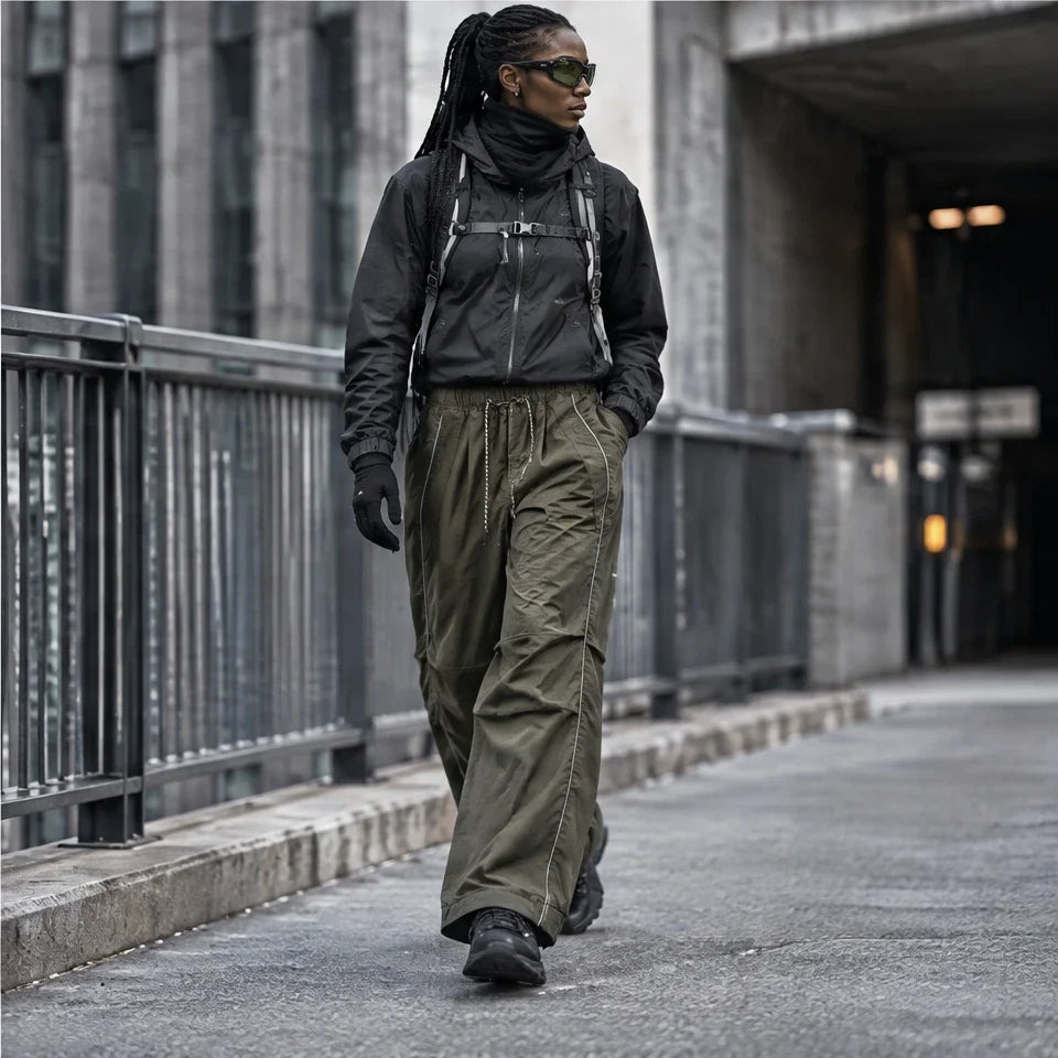 Creag - Unisex Water-Repellent & Quick-Dry Reflective Hiking Trousers - Military Green