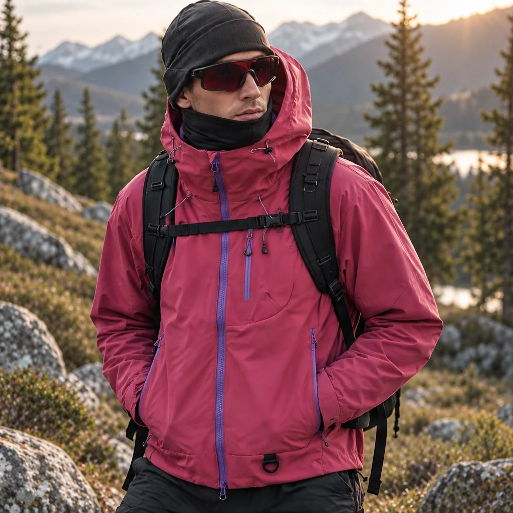 Gill - Unisex 15K Waterproof Jacket - Fuchsia Pink