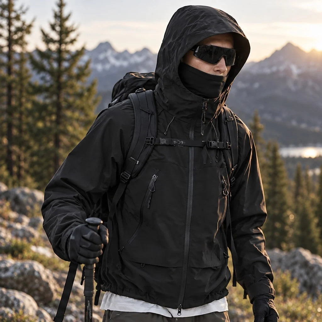 Wyke - Unisex Windproof Breathable & Graphene Waterproof Jacket - Black