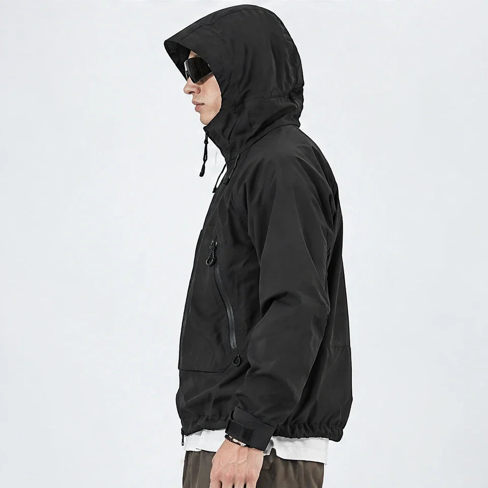 Wyke - Unisex Windproof Breathable & Graphene Waterproof Jacket - Black