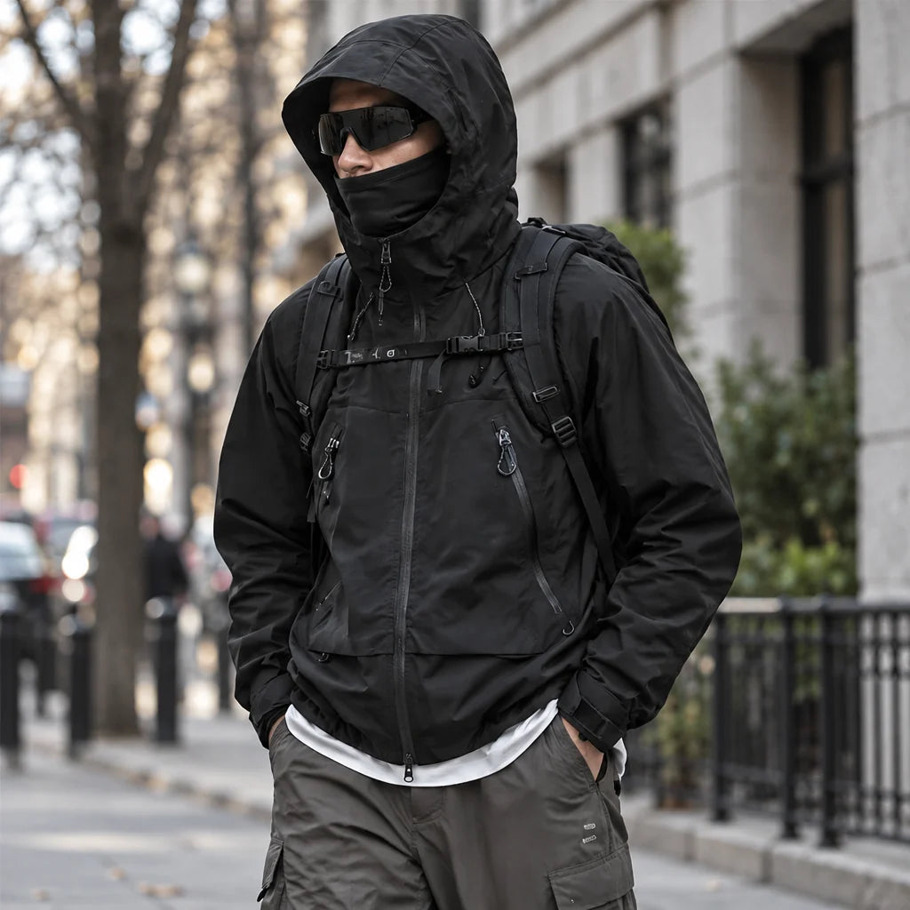 Wyke - Unisex Windproof Breathable & Graphene Waterproof Jacket - Black