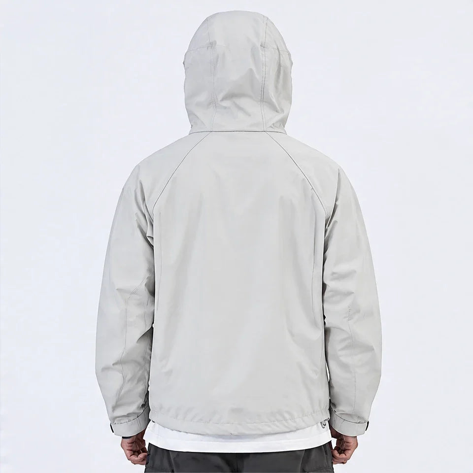 Wyke - Unisex Windproof Breathable & Graphene Waterproof Jacket - Light Grey