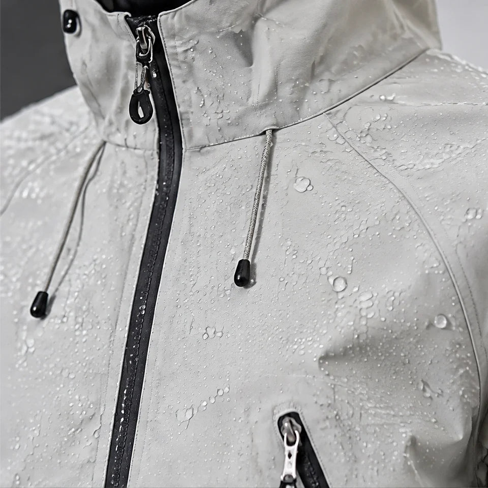 Wyke - Unisex Windproof Breathable & Graphene Waterproof Jacket - Light Grey