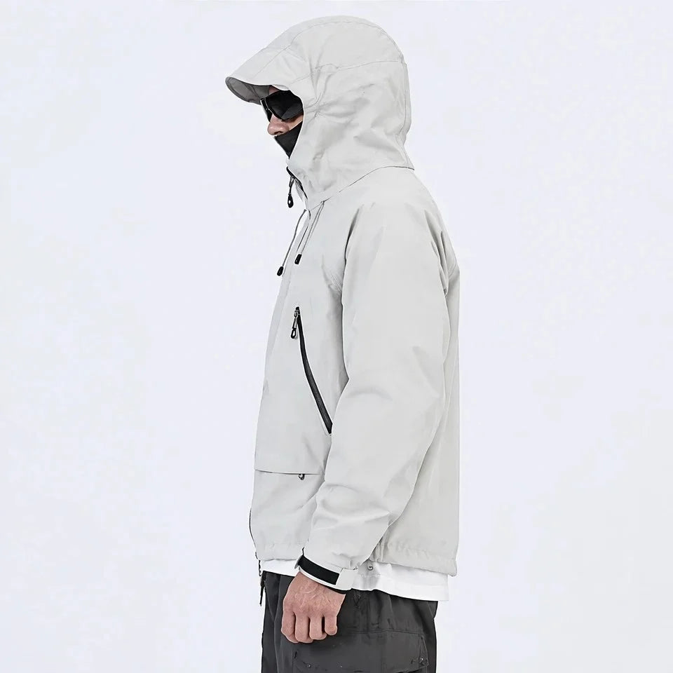 Wyke - Unisex Windproof Breathable & Graphene Waterproof Jacket - Light Grey