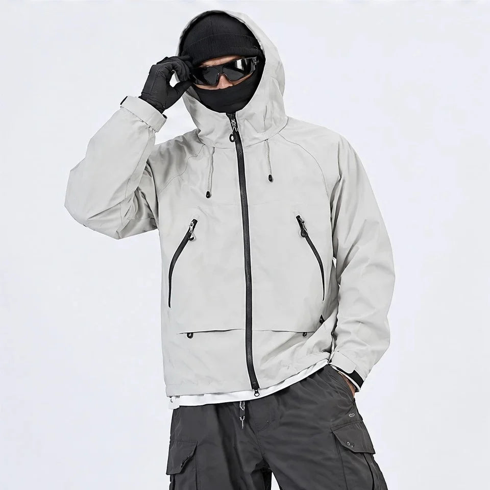 Wyke - Unisex Windproof Breathable & Graphene Waterproof Jacket - Light Grey