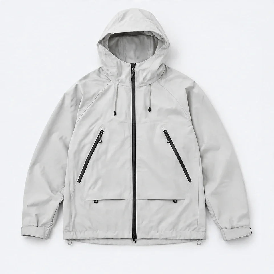 Wyke - Unisex Windproof Breathable & Graphene Waterproof Jacket - Light Grey