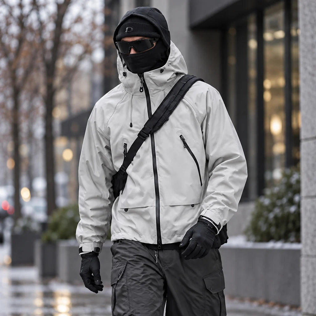 Wyke - Unisex Windproof Breathable & Graphene Waterproof Jacket - Light Grey