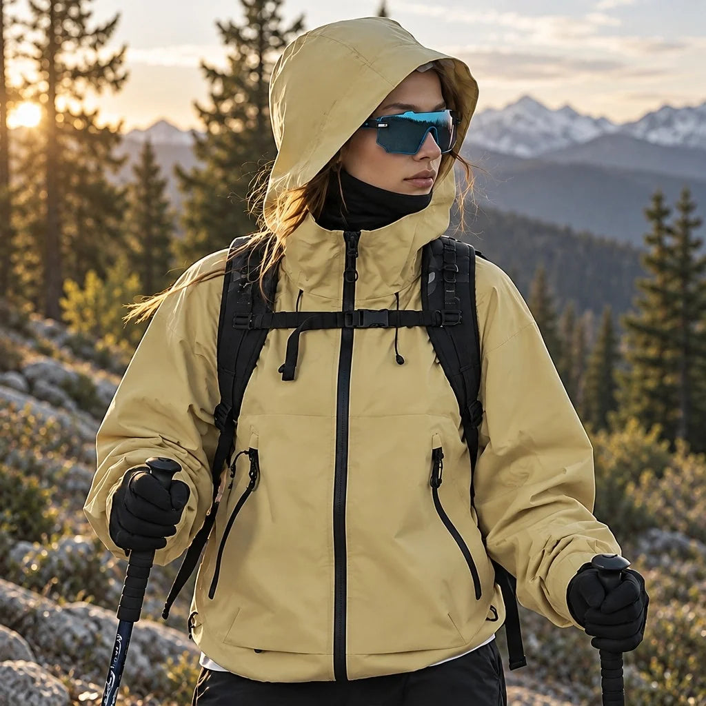 Wyke - Unisex Windproof Breathable & Graphene Waterproof Jacket - Light Yellow