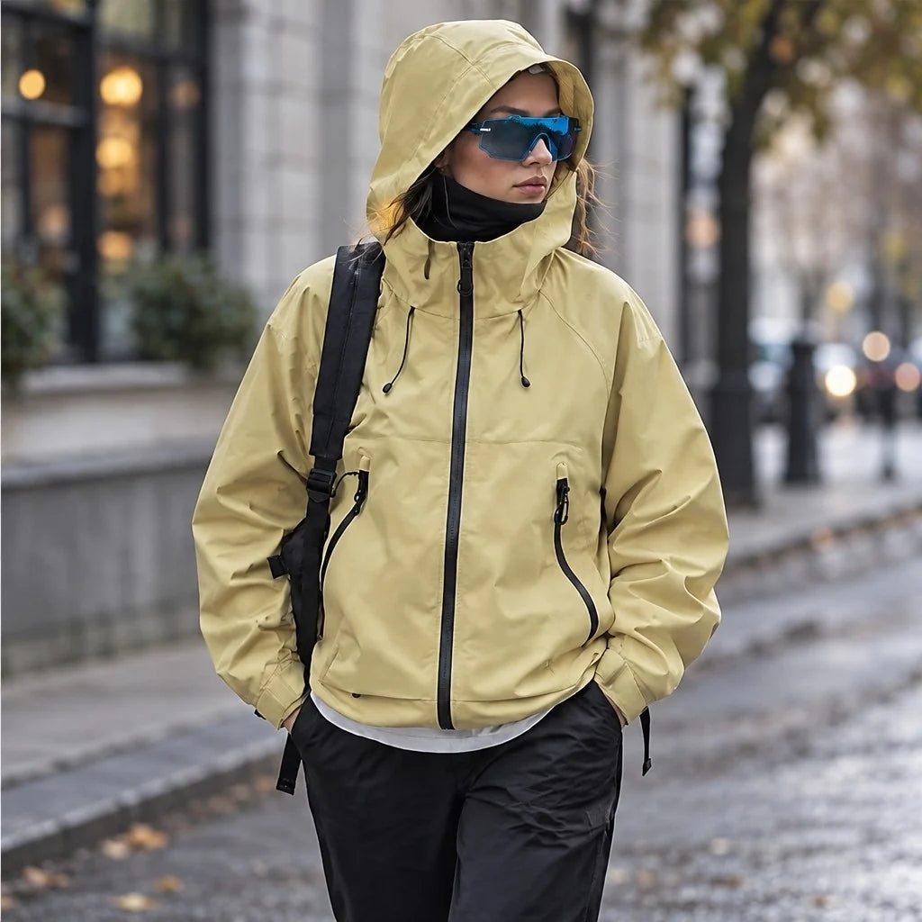 Wyke - Unisex Windproof Breathable & Graphene Waterproof Jacket - Light Yellow