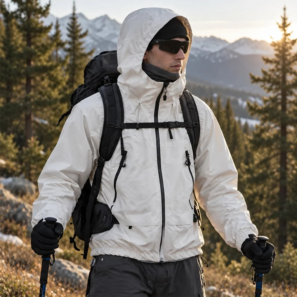 Wyke - Unisex Windproof Breathable & Graphene Waterproof Jacket - Off-white