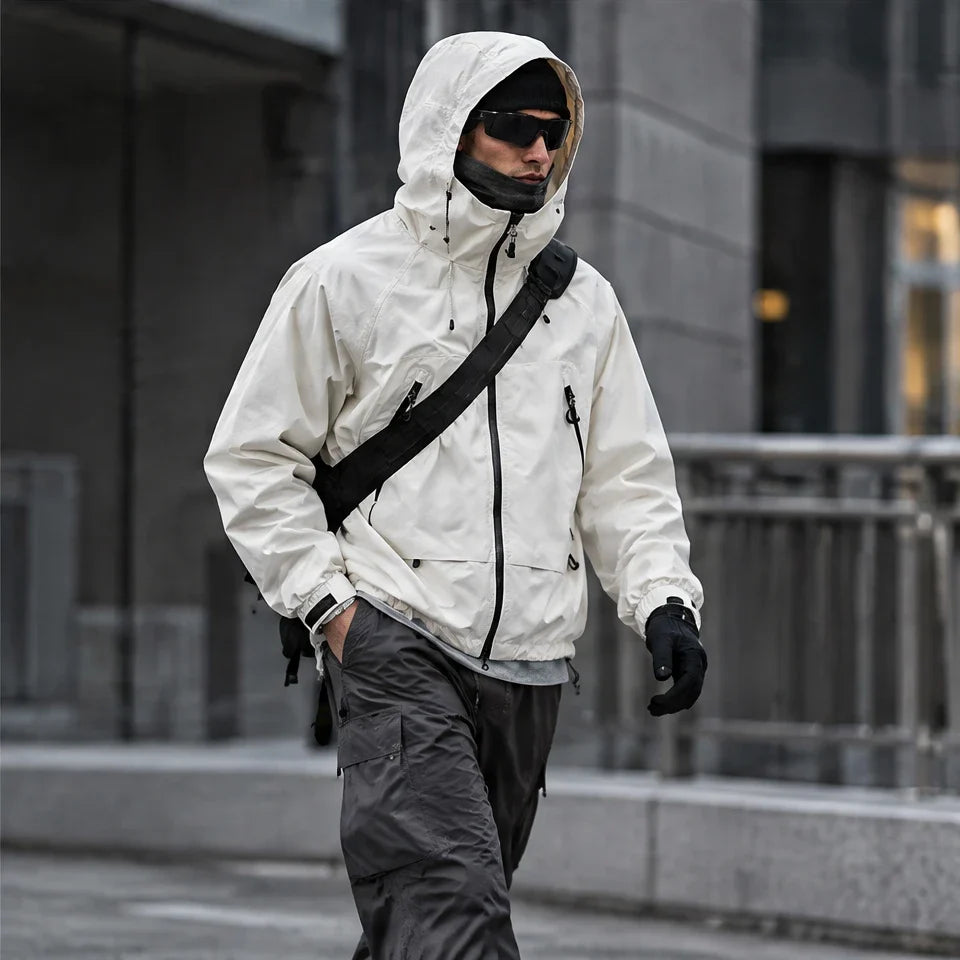 Wyke - Unisex Windproof Breathable & Graphene Waterproof Jacket - Off-white