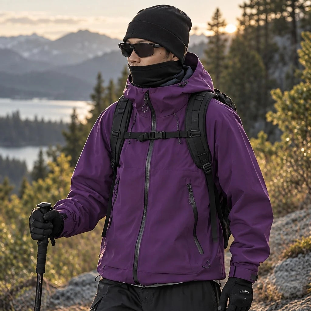 Wyke - Unisex Windproof Breathable & Graphene Waterproof Jacket - Purple