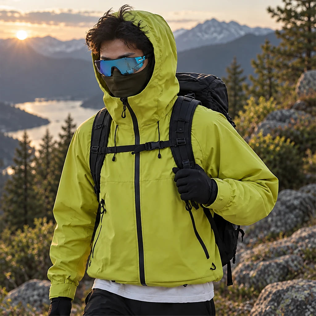 Wyke - Unisex Windproof Breathable & Graphene Waterproof Jacket - Yellow Green