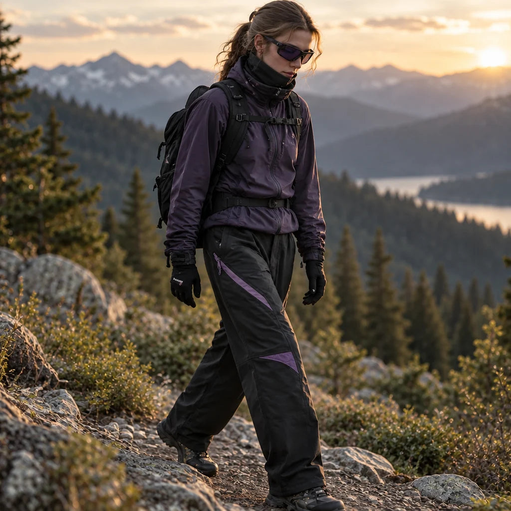 Stray - Unisex Water-Repellent & Quick-Dry Wrinkle-Free Hiking Trousers - Black