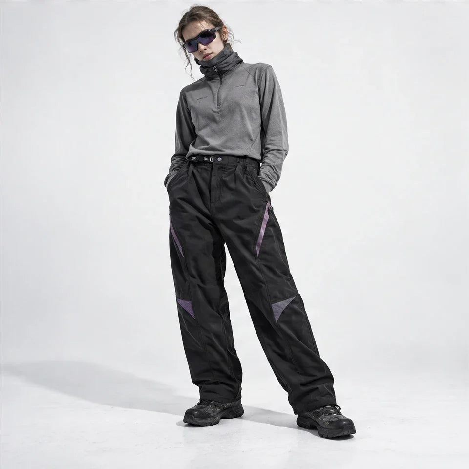 Stray - Unisex Water-Repellent & Quick-Dry Wrinkle-Free Hiking Trousers - Black
