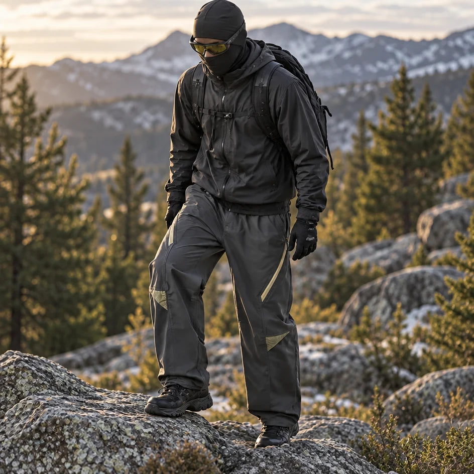 Stray - Unisex Water-Repellent & Quick-Dry Wrinkle-Free Hiking Trousers - Dark Grey
