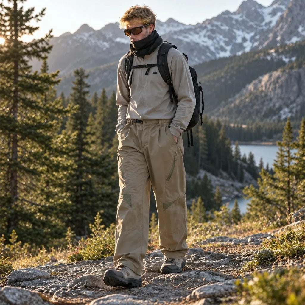 Stray - Unisex Water-Repellent & Quick-Dry Wrinkle-Free Hiking Trousers - Khaki