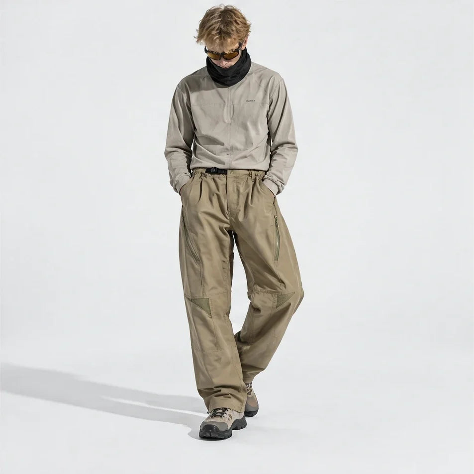 Stray - Unisex Water-Repellent & Quick-Dry Wrinkle-Free Hiking Trousers - Khaki