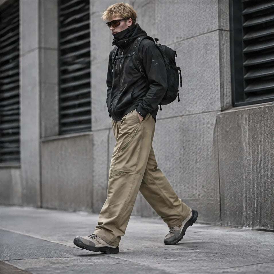 Stray - Unisex Water-Repellent & Quick-Dry Wrinkle-Free Hiking Trousers - Khaki