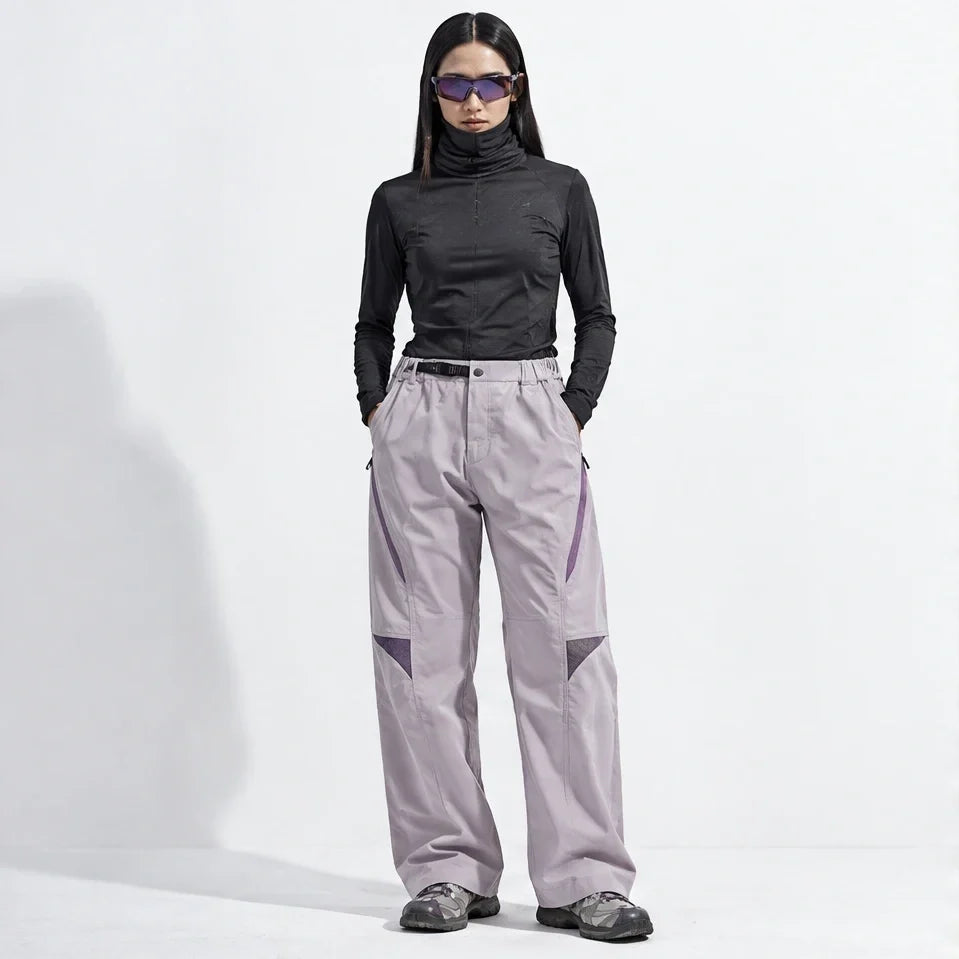 Stray - Unisex Water-Repellent & Quick-Dry Wrinkle-Free Hiking Trousers - Light purple