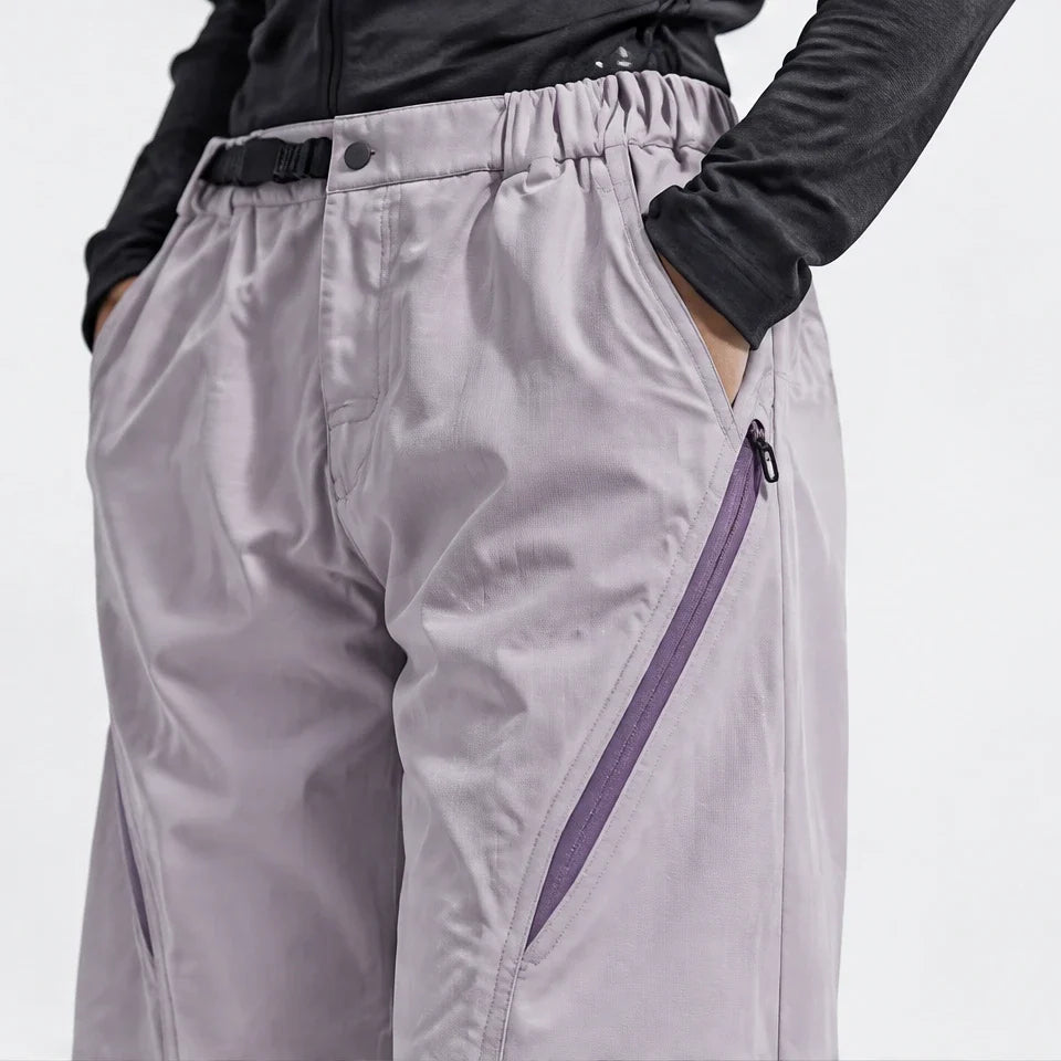 Stray - Unisex Water-Repellent & Quick-Dry Wrinkle-Free Hiking Trousers - Light purple