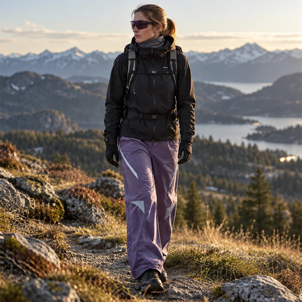 Stray - Unisex Water-Repellent & Quick-Dry Wrinkle-Free Hiking Trousers - Purple
