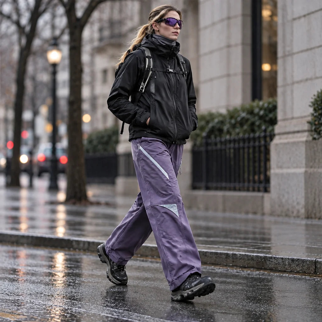 Stray - Unisex Water-Repellent & Quick-Dry Wrinkle-Free Hiking Trousers - Purple