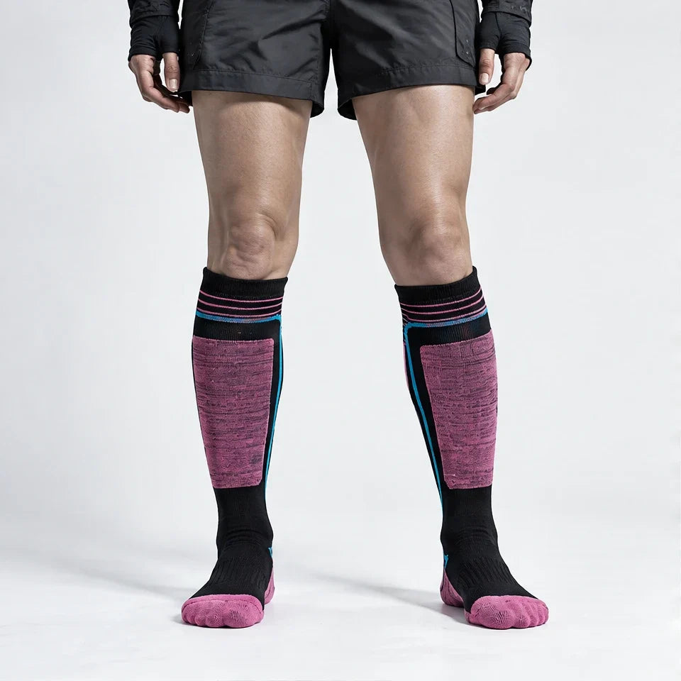 Thwaite - Unisex Anti-Slip Waterproof Socks - Rose Red