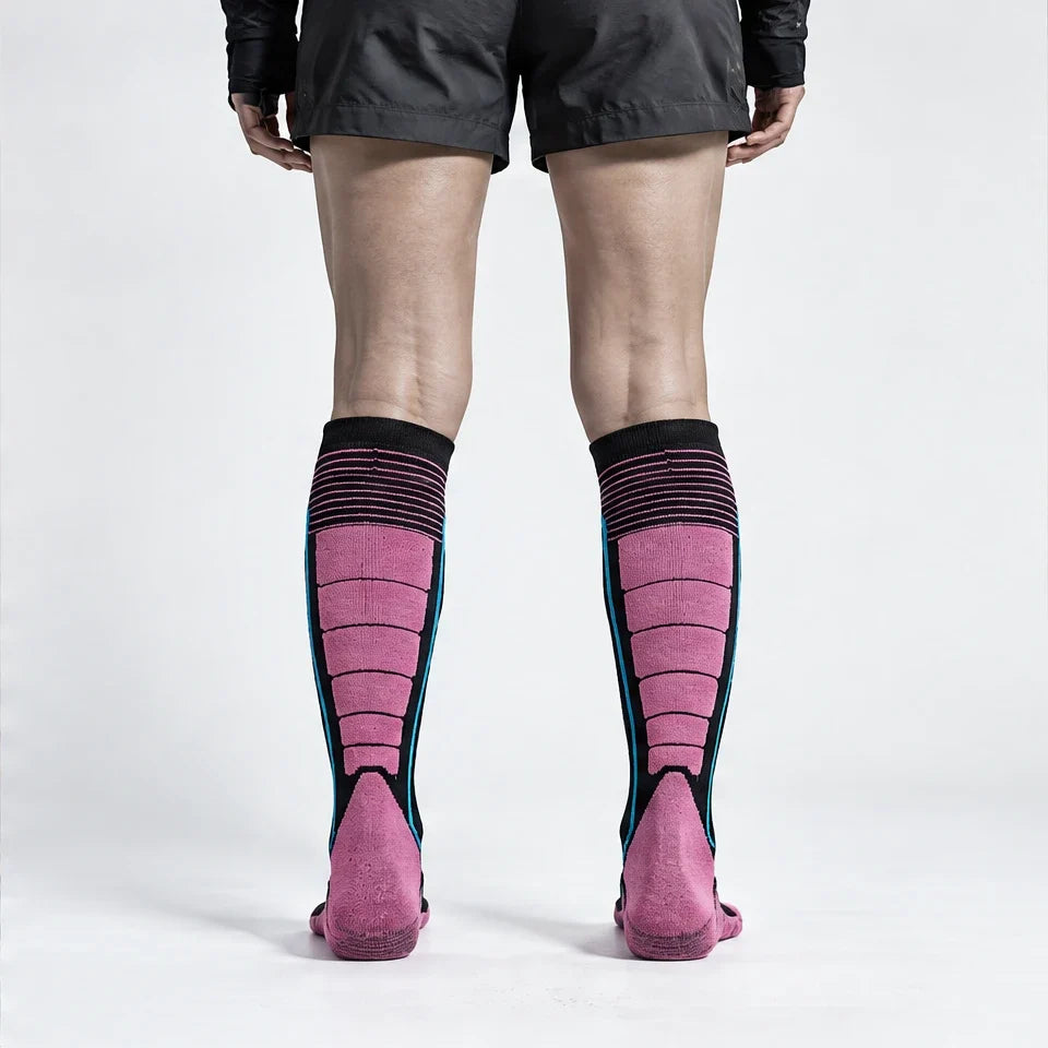 Thwaite - Unisex Anti-Slip Waterproof Socks - Rose Red