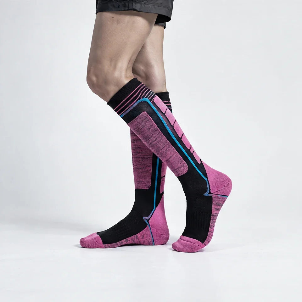 Thwaite - Unisex Anti-Slip Waterproof Socks - Rose Red