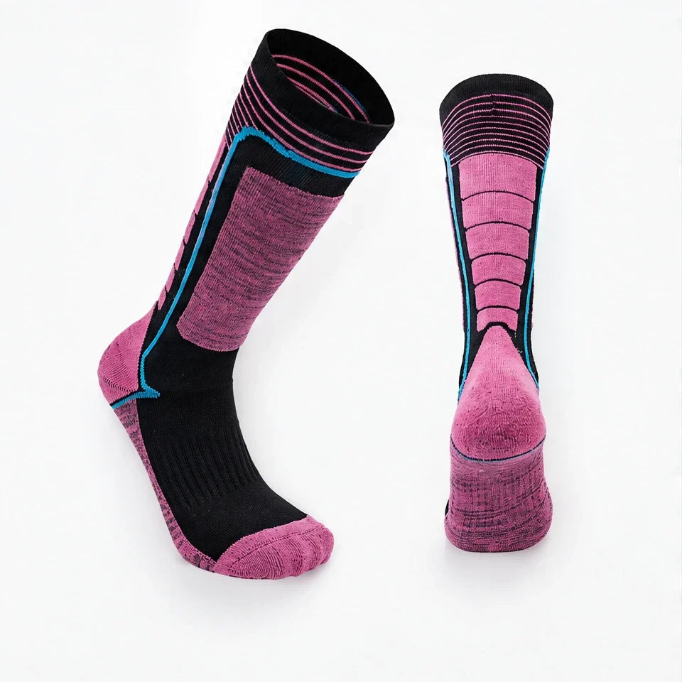 Thwaite - Unisex Anti-Slip Waterproof Socks - Rose Red