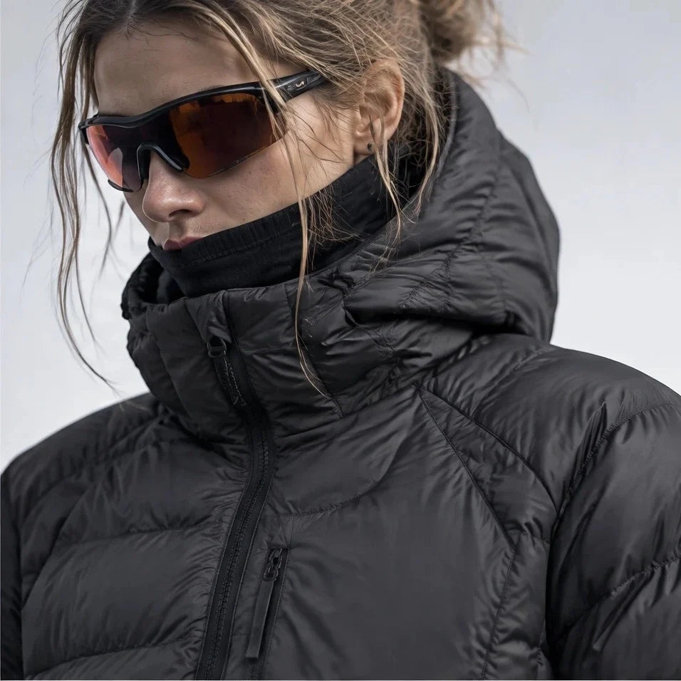 Floe - Unisex Insulated Windproof Duck Down Puffer Jacket - Black