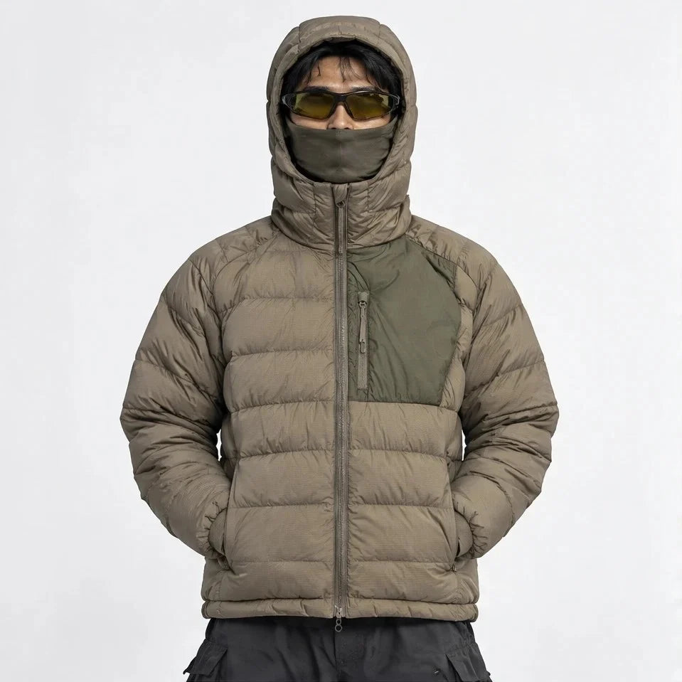 Floe - Unisex Insulated Windproof Duck Down Puffer Jacket - Brown