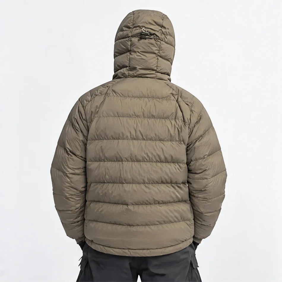 Floe - Unisex Insulated Windproof Duck Down Puffer Jacket - Brown