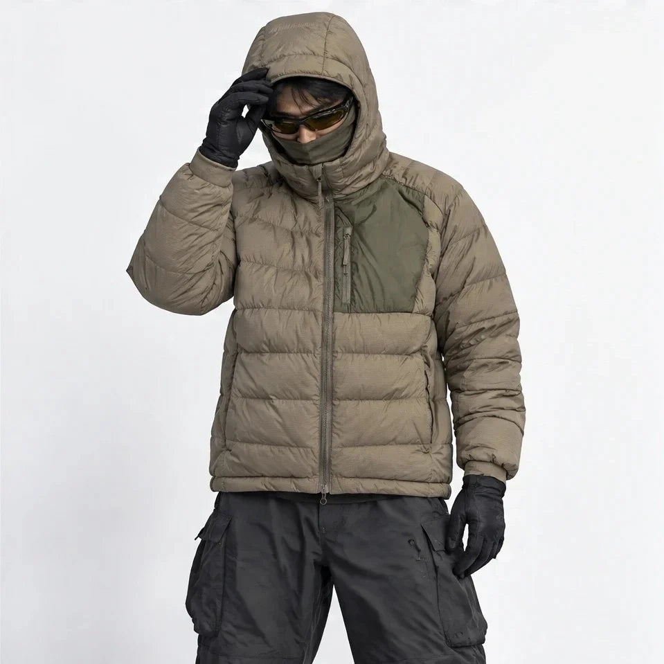 Floe - Unisex Insulated Windproof Duck Down Puffer Jacket - Brown