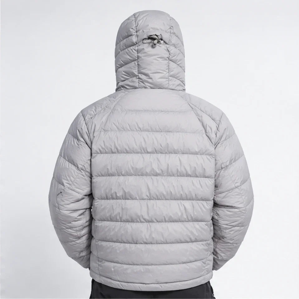 Floe - Unisex Insulated Windproof Duck Down Puffer Jacket - Light Grey