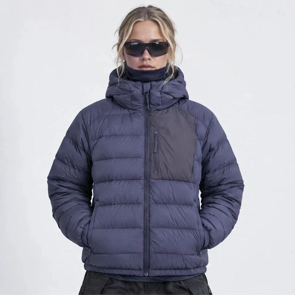 Floe - Unisex Insulated Windproof Duck Down Puffer Jacket - Purple