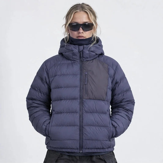 Floe - Unisex Insulated Windproof Duck Down Puffer Jacket - Purple
