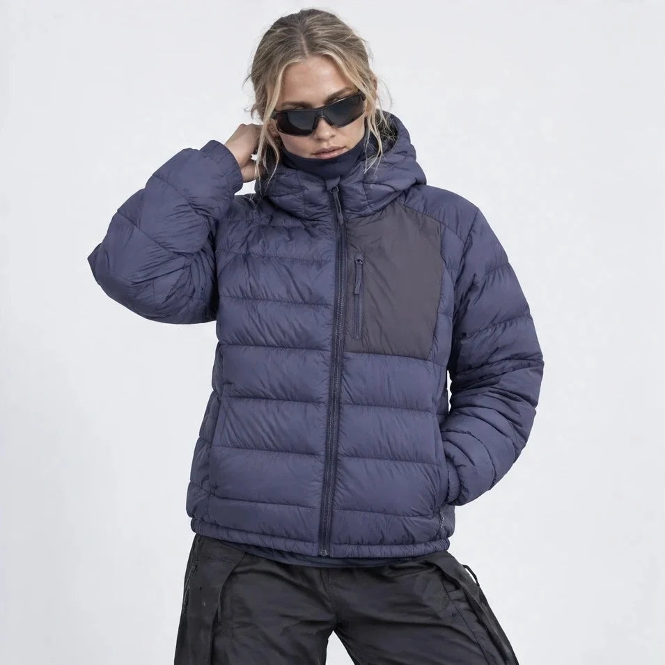 Floe - Unisex Insulated Windproof Duck Down Puffer Jacket - Purple