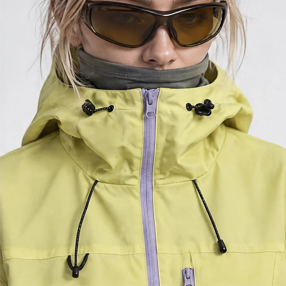 Snaw - Unisex Water-Repellent & Windproof Relaxed Fit Lightweight Jacket - Yellow Green