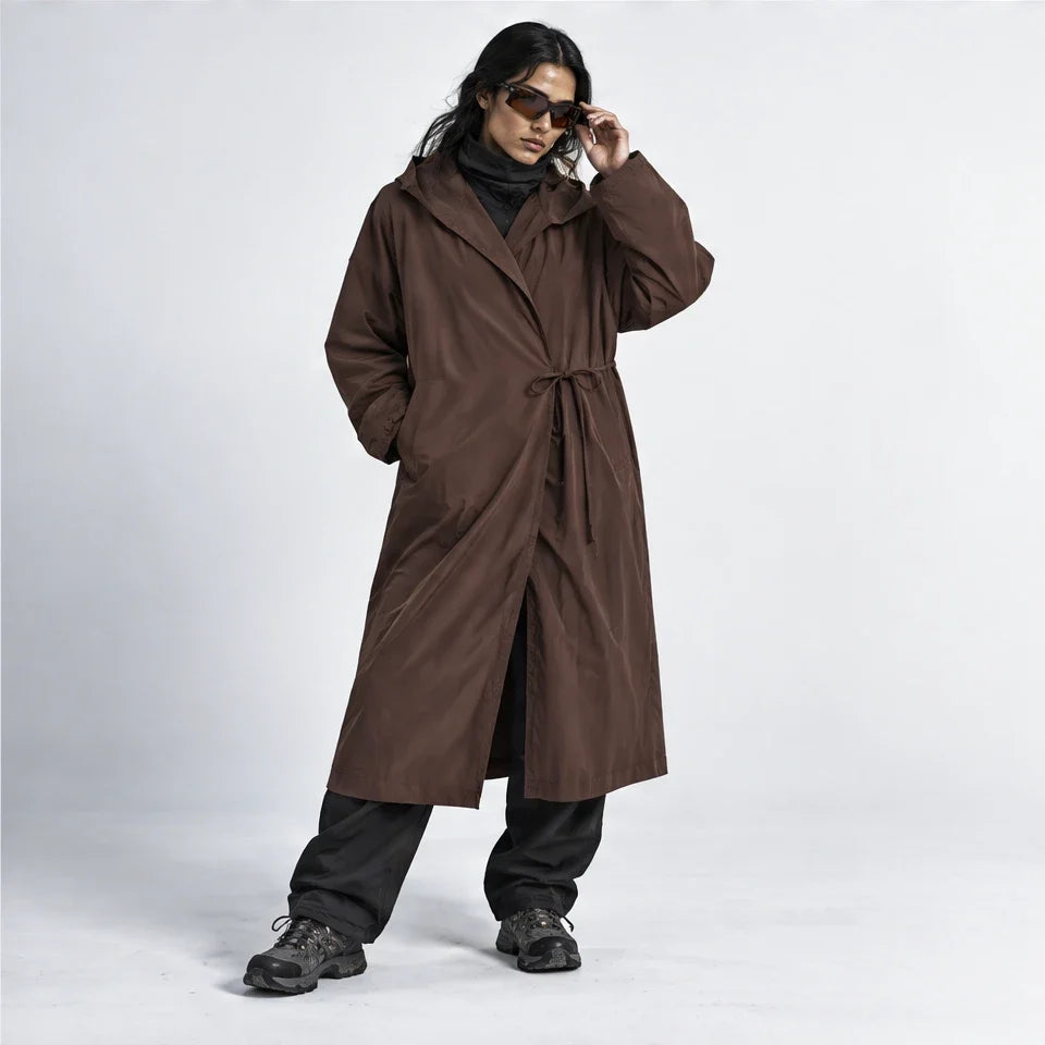 Seat - Womens Windproof Breathable & Waterproof Coat - Brown