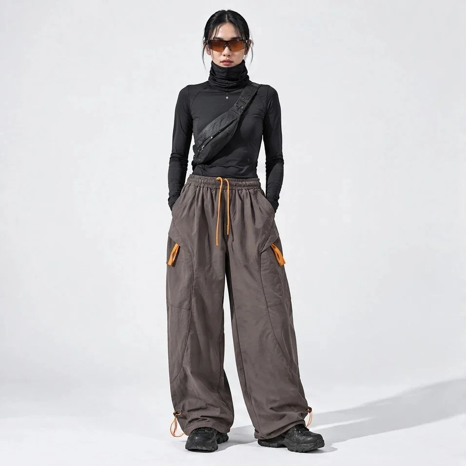 Knap - Unisex Water-Repellent & Quick-Dry Wide-Leg Hiking Trousers - Brown