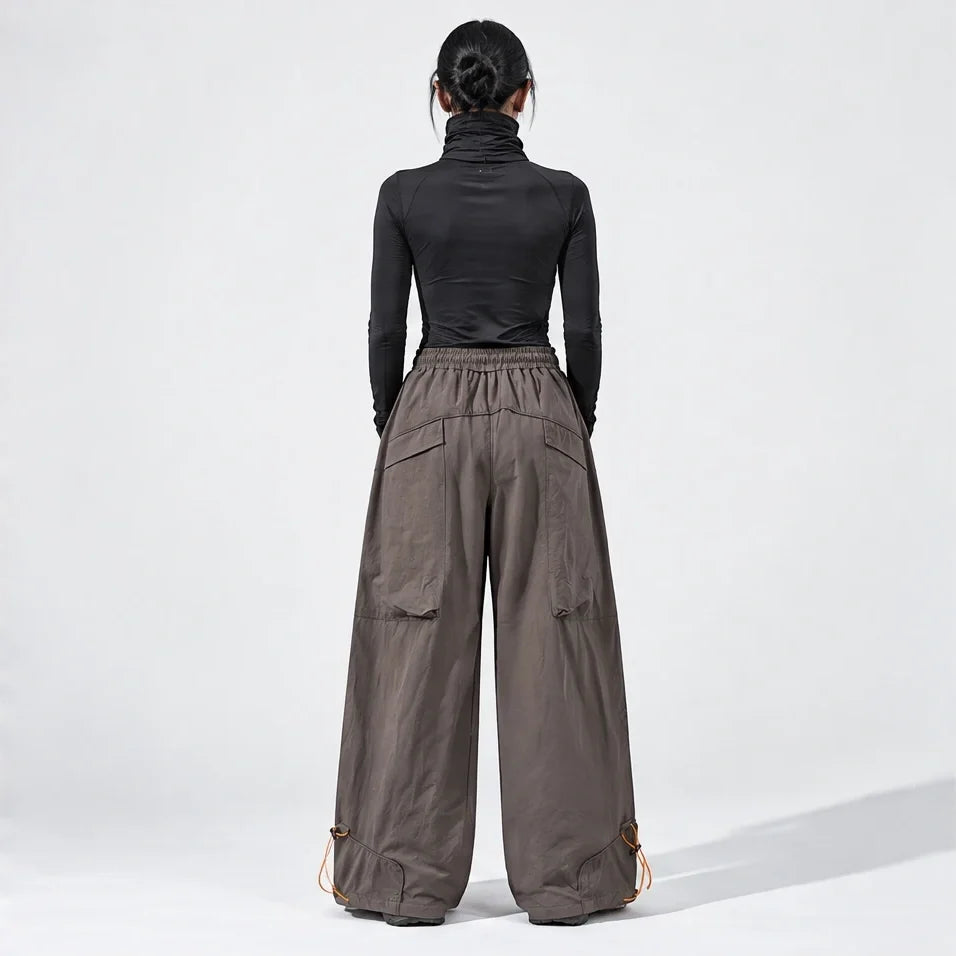 Knap - Unisex Water-Repellent & Quick-Dry Wide-Leg Hiking Trousers - Brown