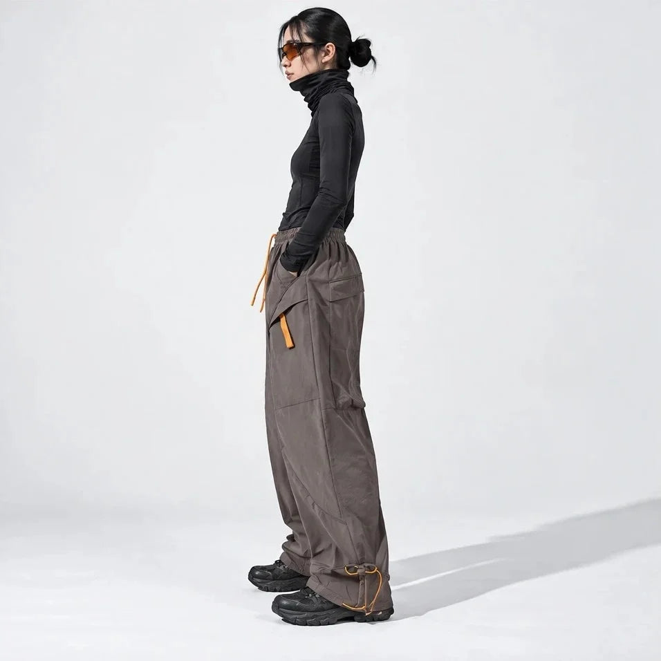 Knap - Unisex Water-Repellent & Quick-Dry Wide-Leg Hiking Trousers - Brown